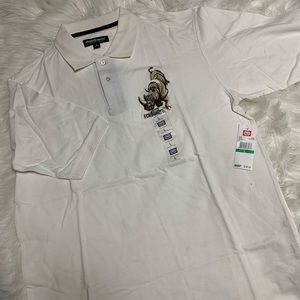 Ecko Unltd - Cream Polo with Oversized Logo - L